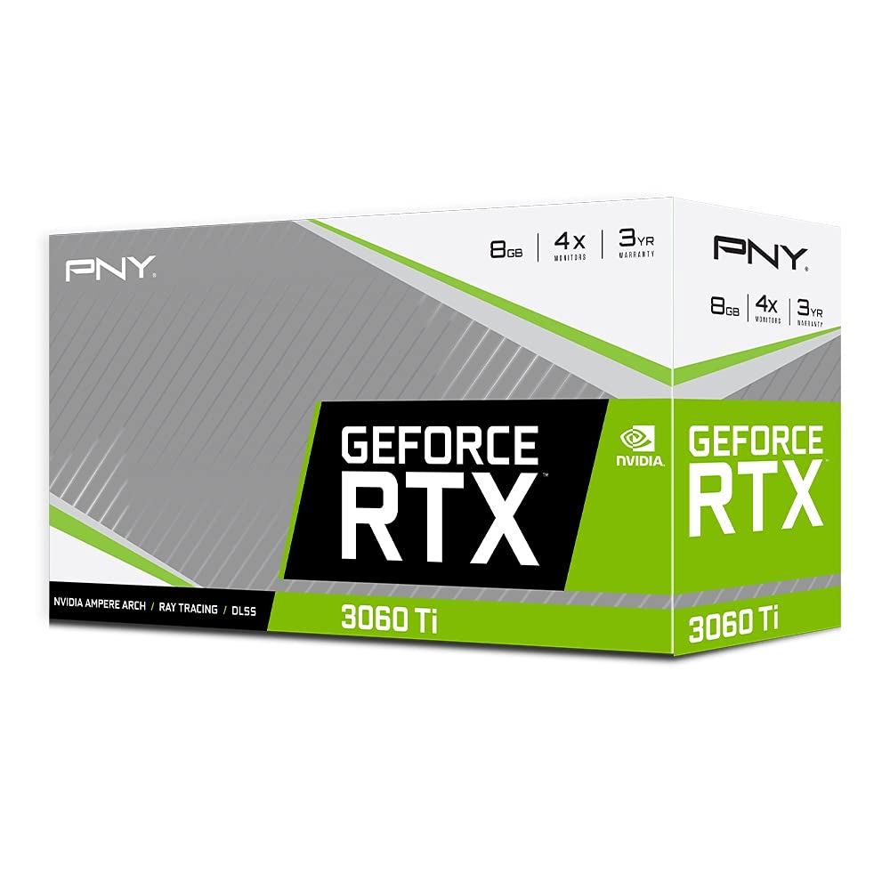 PNY Tarjeta gráfica GeForce RTX™ 3060 Ti 8GB Uprising Dual Fan LHR