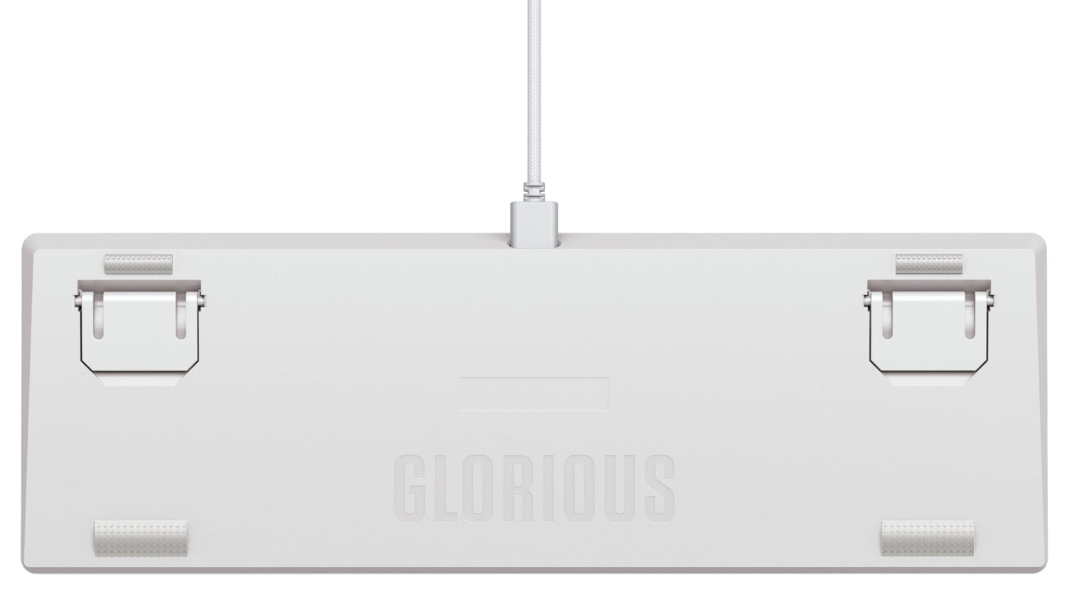 Glorious Gaming GMMK 2 Compact 65% - Teclado gaming mecánico, compacto TKL 65%, carcasa de aluminio, personalizable, keycaps dobles, switches Fox, RGB, distribuciones QWERTY estadounidense - Blanco