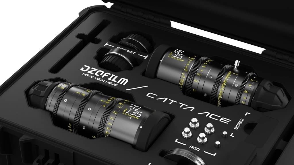 Catta Zoom - Kit de 2 Lentes (18-35/70-135 T2.9), Color Negro