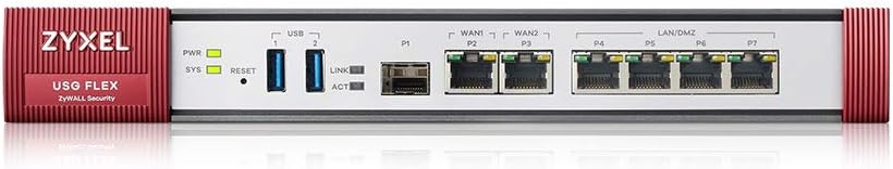 Zyxel USGFLEX200 ZyWALL Cyber Security Firewall | 1-Year UTM Security Package | VPN | Business Class | Up to 75 Users | Nebula Cloud Optional