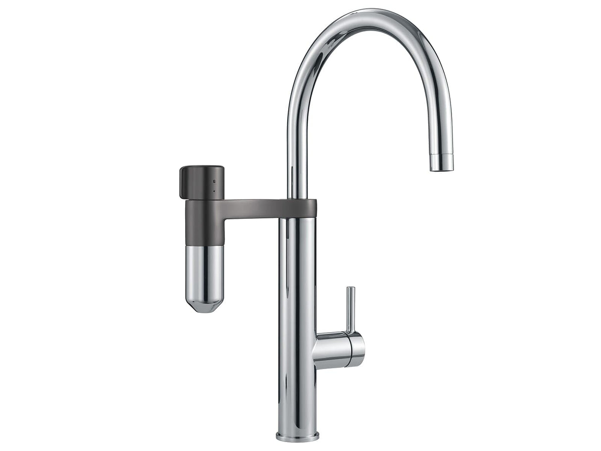 Franke 120.0551.218 Grifo de Cocina con Sistema de filtración de Agua, Chrome/Gun Métal