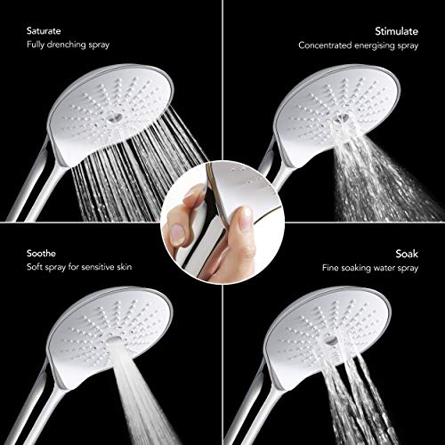 Mira Mode Dual Digital Ducha Trasera Fed Alta Presión/Caldera Combi 1.1874.005 - Blanco/Cromo