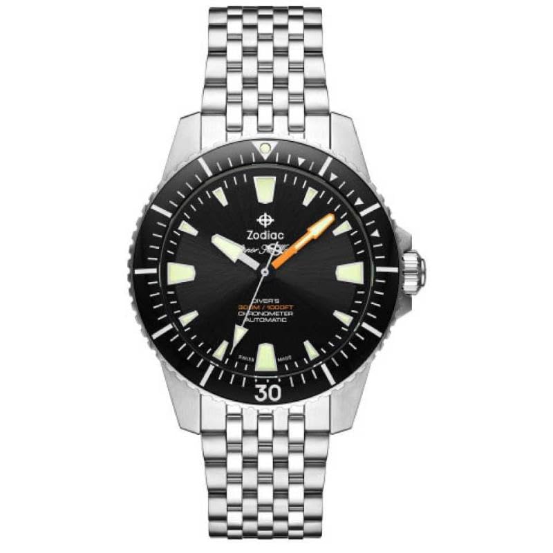 ZODIAC Reloj Analógico para Hombre de Cuarzo con Correa en Acero Inoxidable ZO3552