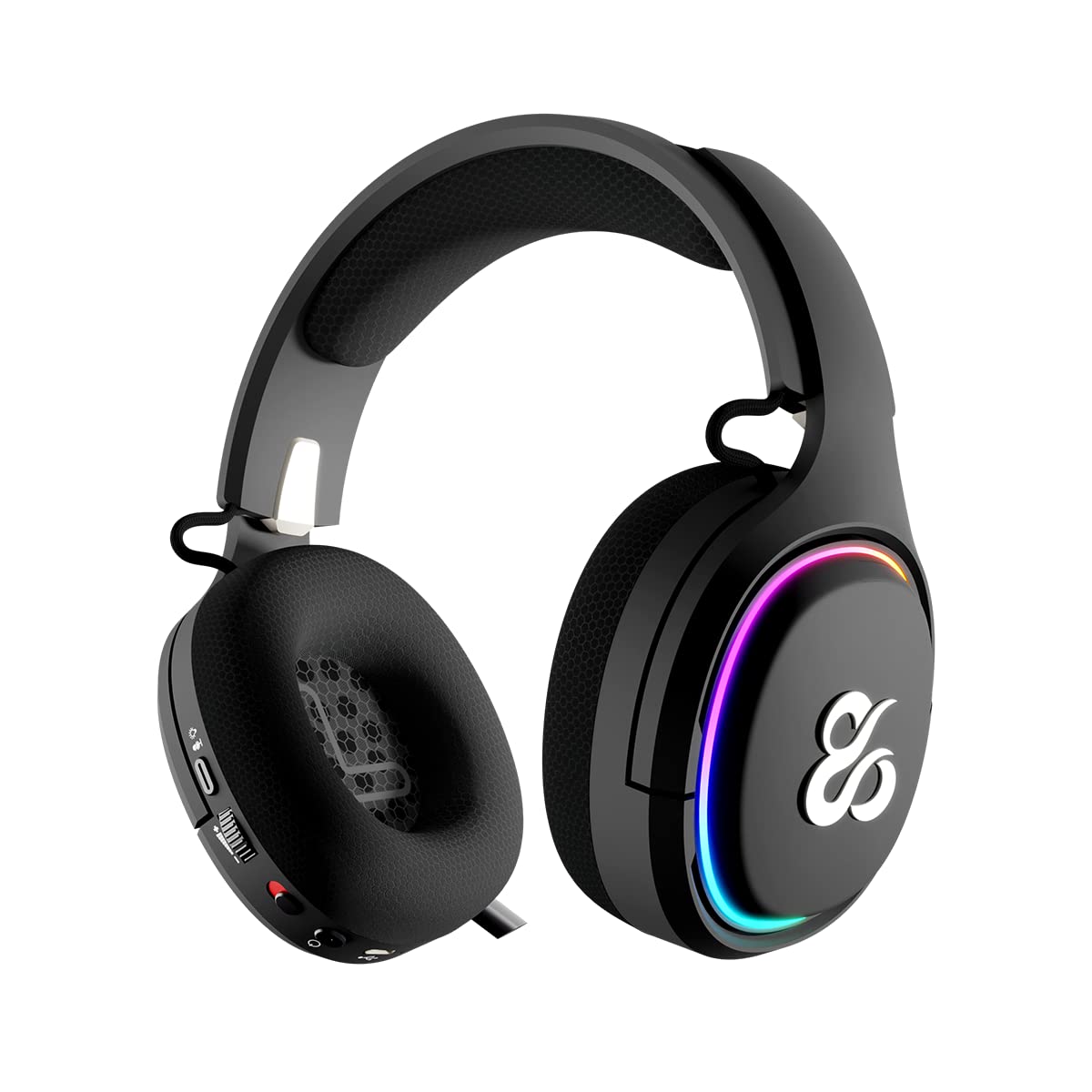 NEWSKILL Aton Black | Auriculares Gaming Inalámbricos | 2.4Ghz | Bluetooth 5.0