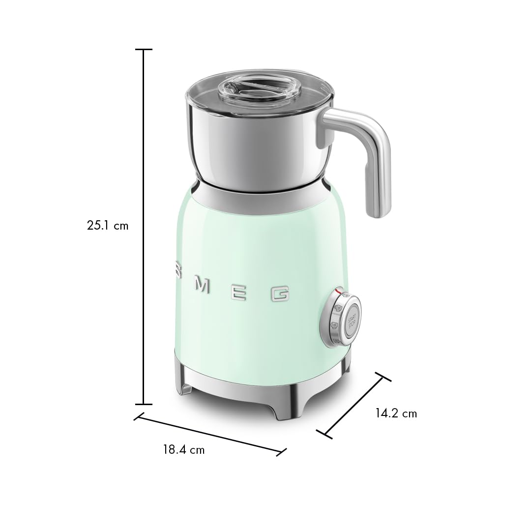 Smeg MFF11PGEU milk frother 50`s Style pastellgrün