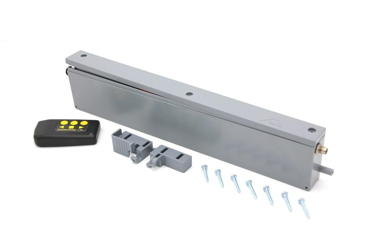 Roto TS532902 Control Solar con batería para persianas Exteriores ZRO RT2, Plata