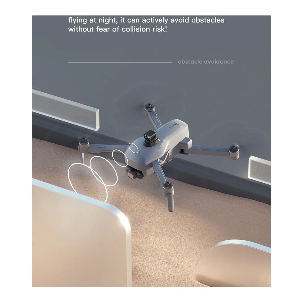 LUXWALLET EvoFly ² Dodge, 45Km /h, dron GPS 4K, 4KM, Evita obstáculos, WiFi de 5 GHz, cámara con cardán de 3 Ejes, Micro SD, Profesional