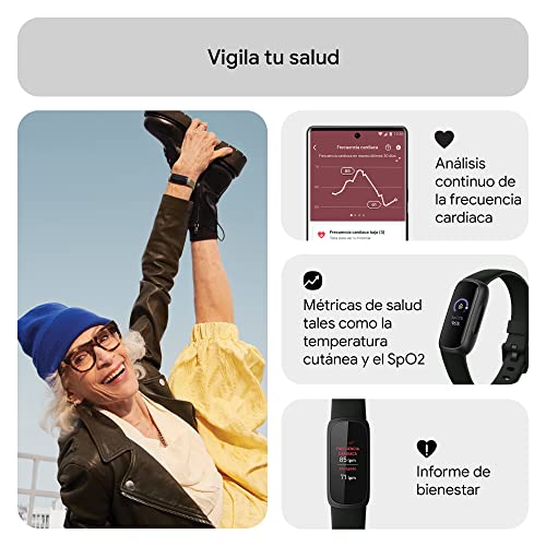 Google Pixel 8 Pro - Smartphone Android Libre con Lente teleobjetivo - Obsidiana, 512GB + Fitbit Inspire 3, la Pulsera de Salud y Actividad física con hasta 10 días de batería - Negro