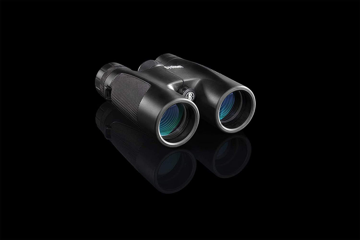 Bushnell - Powerview - 10x42 - Negro - Prisma de techo - Enfoque instantáneo - Dioptrías ajustables - Resistencia extrema - Turismo - Viajes - Diseño robusto - Prismáticos - 141042