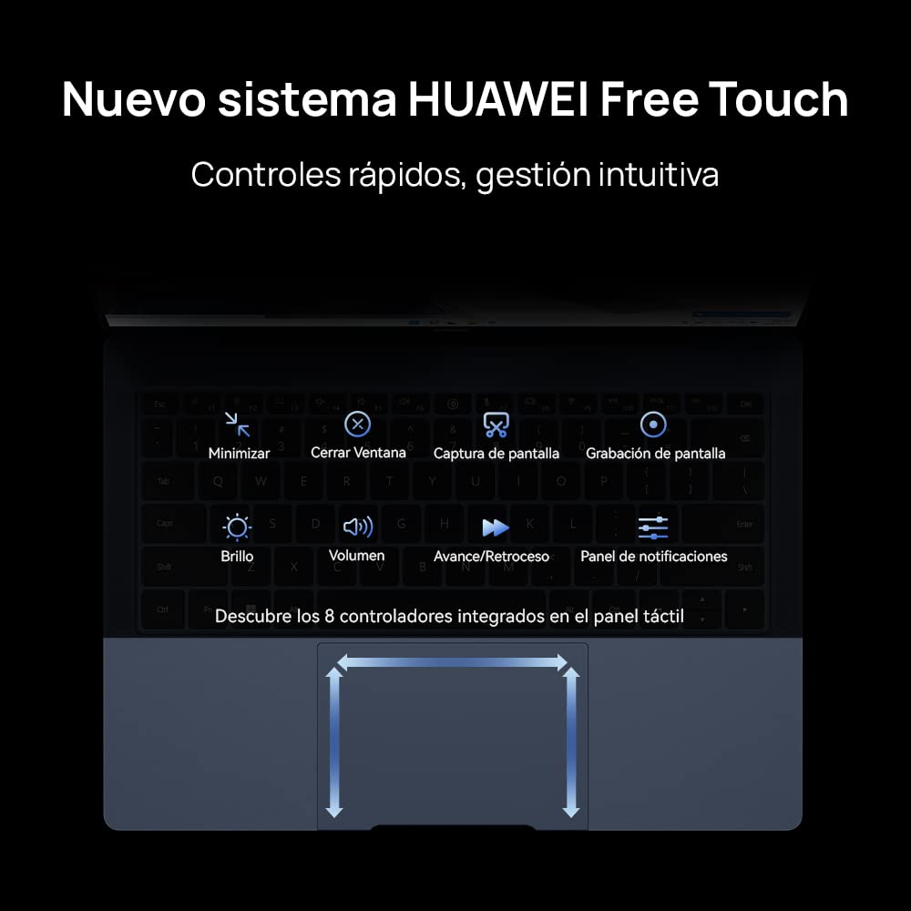 HUAWEI MateBook X Pro 2022 - Ordenador portátil, Pantalla táctil de 14.2" 3.1K (Intel Core i7-1260P, 16GB RAM, 1T SSD, Intel Iris Xe Graphics LPDDR5) Azul Tinta - Teclado QWERTY Español