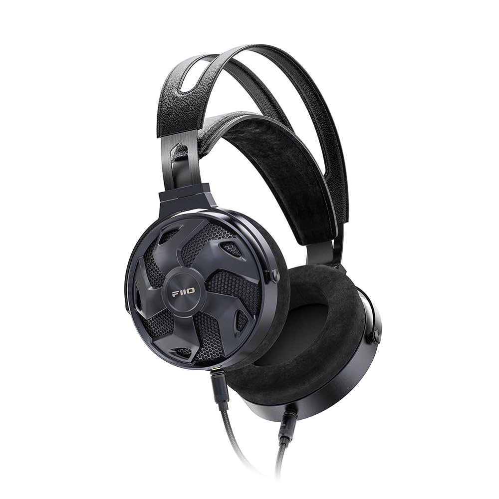 FIIO FT3 HiFi Studio 32ohm Auriculares con Cable sobre la Oreja/Espalda Abierta, 60 mm de Alto Rendimiento dinámico Driver Headset 3.5mmSE/4.4mm/6.35mm para audiófilos/estéreo, Gran Sonido (32ohm)