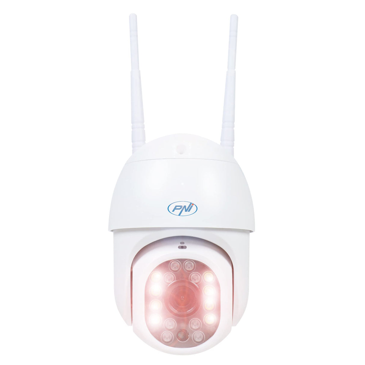 PNI Kit de 3 Piezas IP440 WiFi PTZ cámara de videovigilancia inalámbrica, 4MP, Zoom Digital, Ranura Micro SD, autónoma, Alarma de detección de Movimiento, Seguimiento de Movimiento