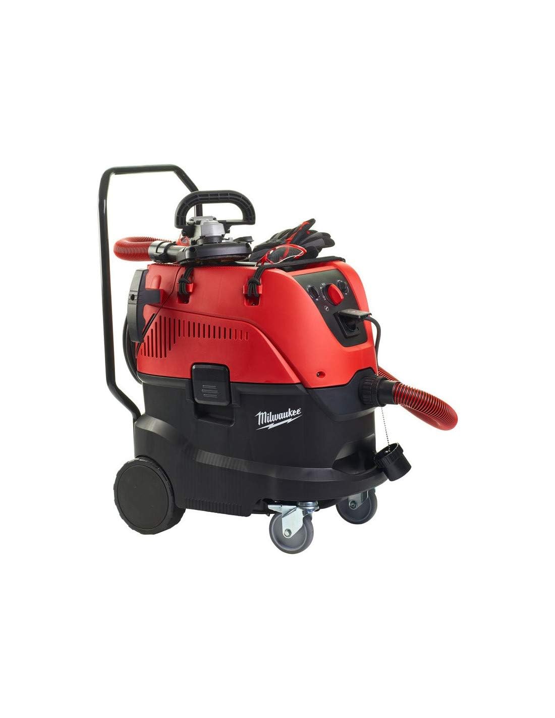 Milwaukee 4933459418 AS-42MAC - Aspiradora (42 L, clase M, con filtro de aire, AS 42 MAC), color negro y rojo