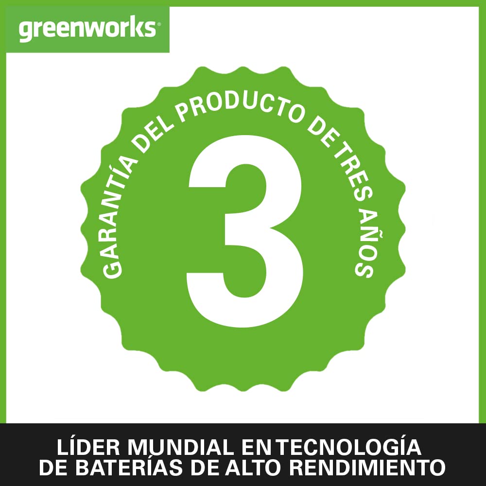 Greenworks G40TL Motoazada de Batería, Motocultor de Púas Delanteras, Ancho de Trabajo de 25 cm, Profundidad de Labranza de 13 cm SIN Batería y Cargador de 40V, Garantía de 3 Años