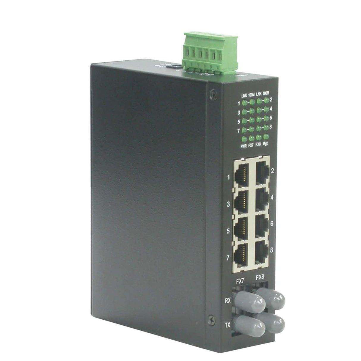 ROLINE Industrial Switch, 6X RJ-45, 2X ST, unmanaged - Switch de Red (6X RJ-45, 2X ST, unmanaged, Bidireccional Completo (Full Duplex))