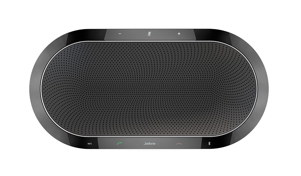 Jabra Speak 810 Speaker per telefono - Altoparlante per grandi conferenze certificato per UC con cavo USB-A e, Bluetooth - Collegabile al computer, tablet o telefono