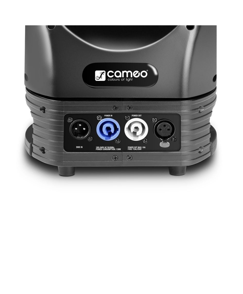 Cameo MOVO BEAM 100 - Cabeza móvil con giro sin fin y corona de LED