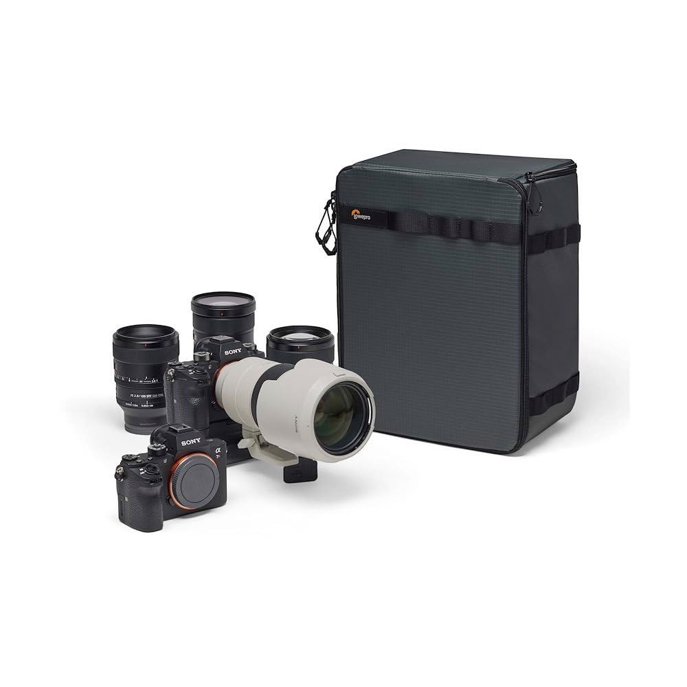 Lowepro GearUp Pro XXL II, Caja de Cámara, Funda Dura para Reflex y Mirrorless, Funda con Divisores Ajustables para Mochila, Bolsa para Cámara