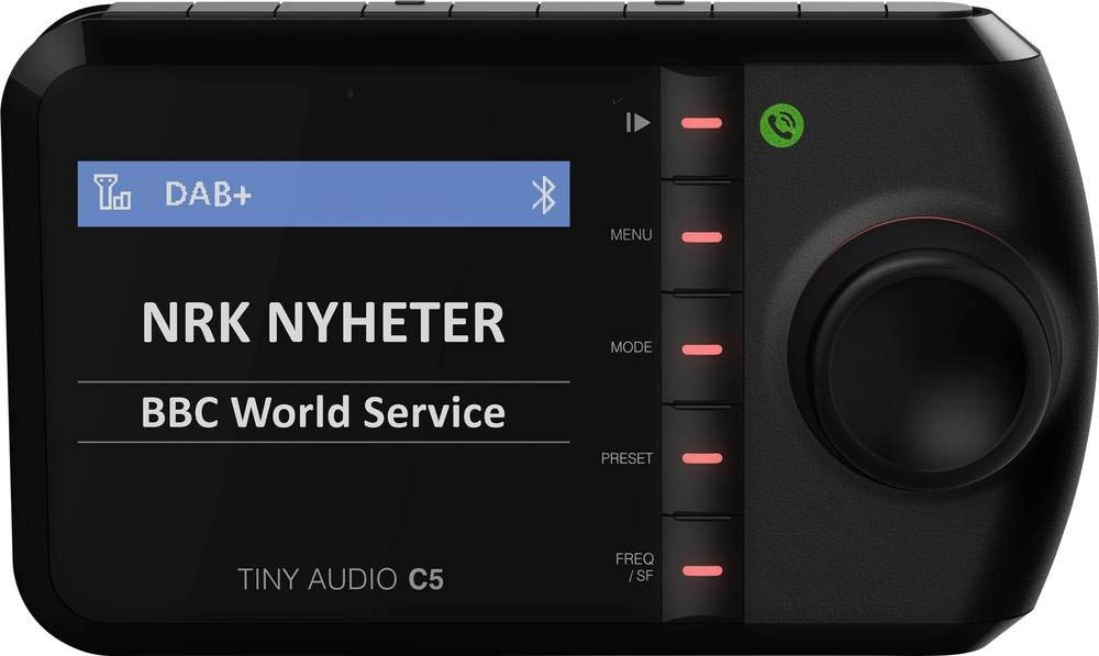 Tiny Audio C5 Coche Digital Negro - Radio (Coche, Digital, DAB,DAB+,FM, 87,5 - 108 MHz, 174 - 240 MHz, LCD)