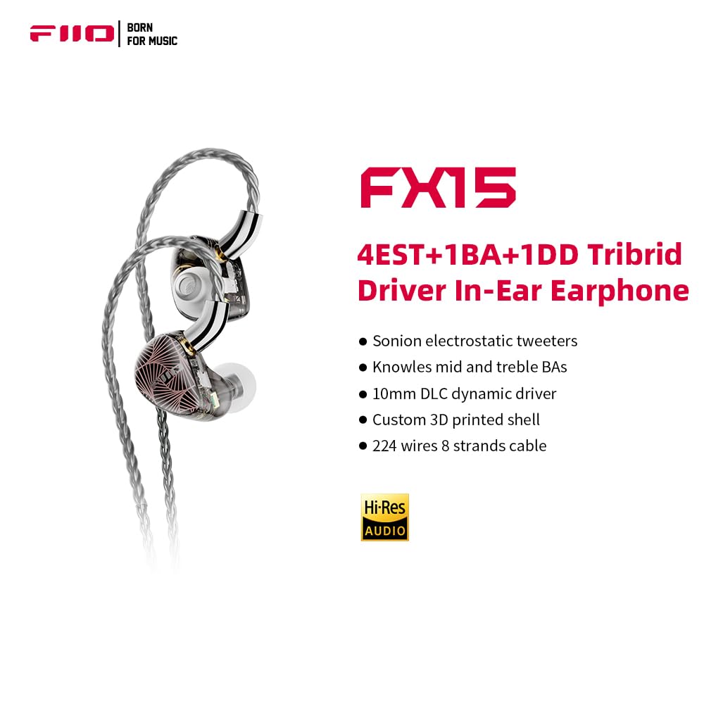 FIIO FX15 - Monitores intraurales híbridos de Seis Controladores