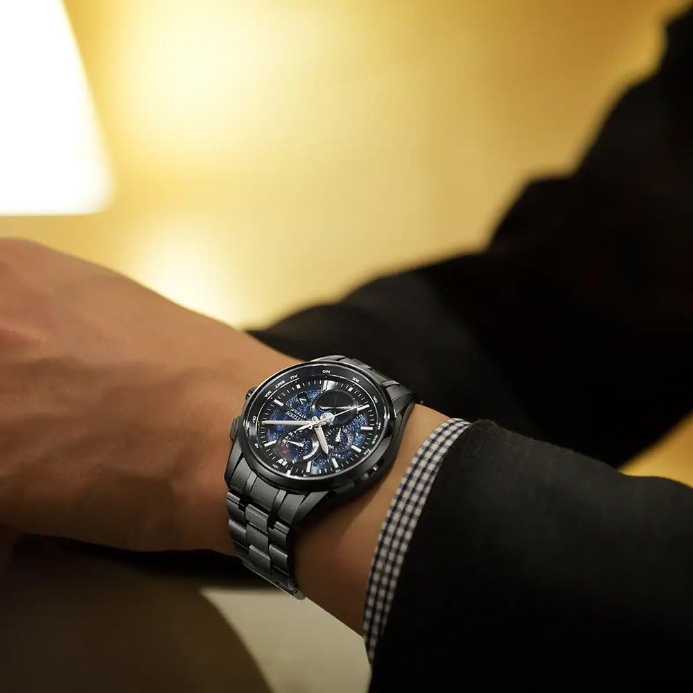CITIZEN Reloj Multiesfera para Hombres de Eco-Drive con Correa en Titán BY1008-67L