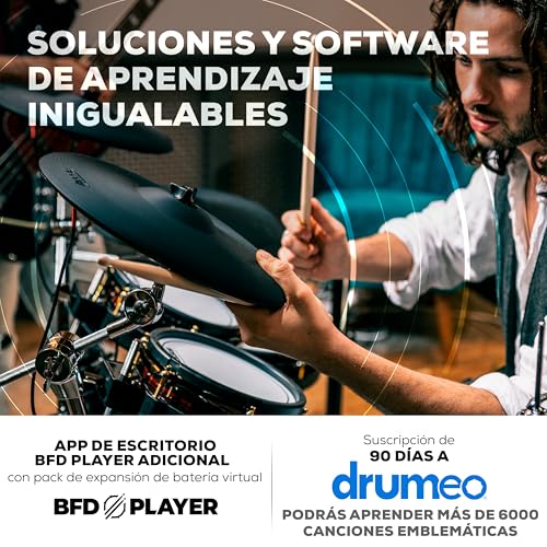 Alesis Strata Core - Kit de Batería Electronica con Pantalla Táctil, Platillos de triple zona, hi-hat magnético activo y parches de malla de doble zona