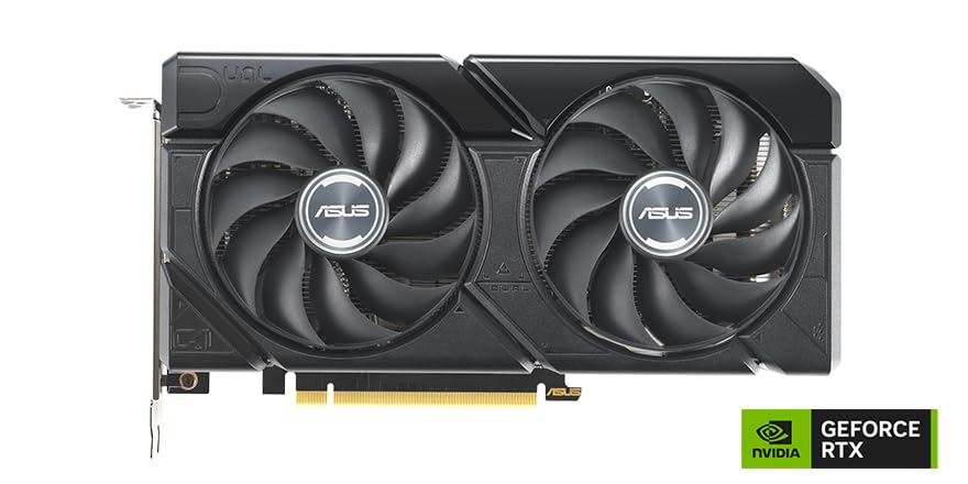 ASUS Tarjeta gráfica Dual GeForce RTX 4060 Ti EVO 8 GB GDDR6 para Videojuegos (Nvidia RTX4060Ti EVO DLSS 3, PCIe 4.0, 1 x HDMI 2.1a, 3X DisplayPort 1.4a, DUAL-RTX4060TI-8G-EVO)