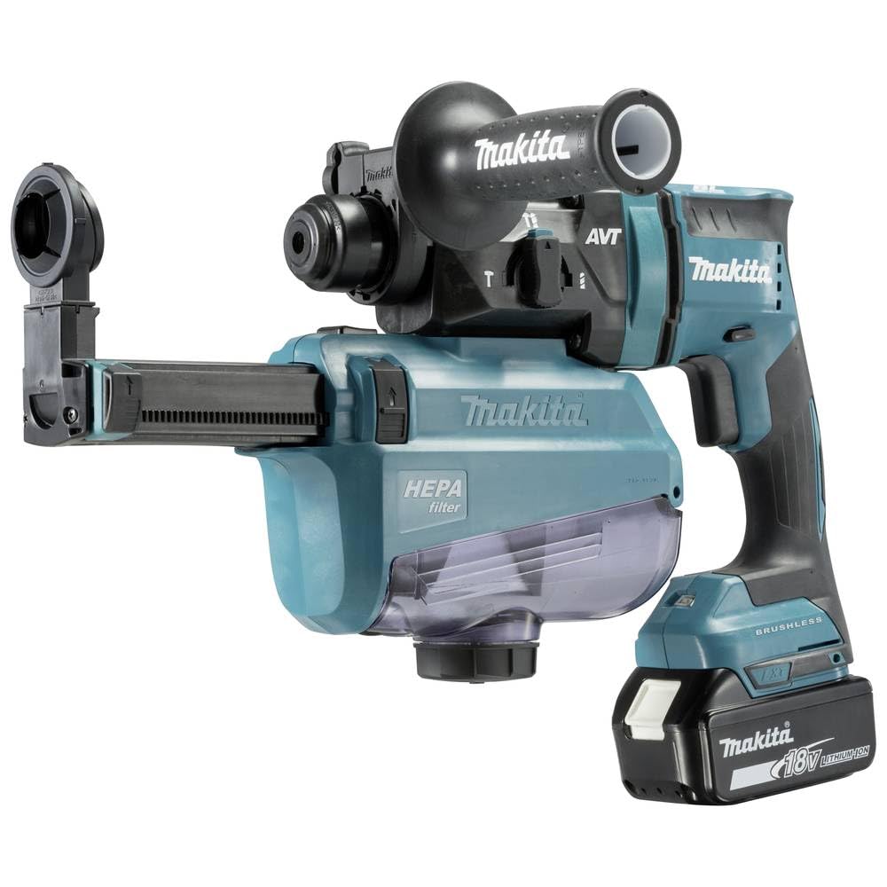 Makita DHR182RTWJ - Martillo combinado (batería de 18 V y cargador, potencia de impacto individual máx. 1,7 julios)