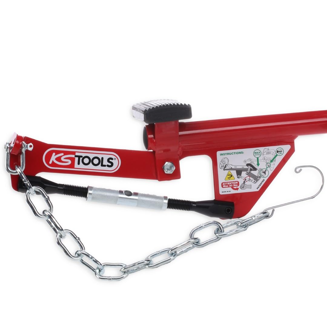 KS Tools 700.1495 Palanca universal para ejes, con cadena, 960mm