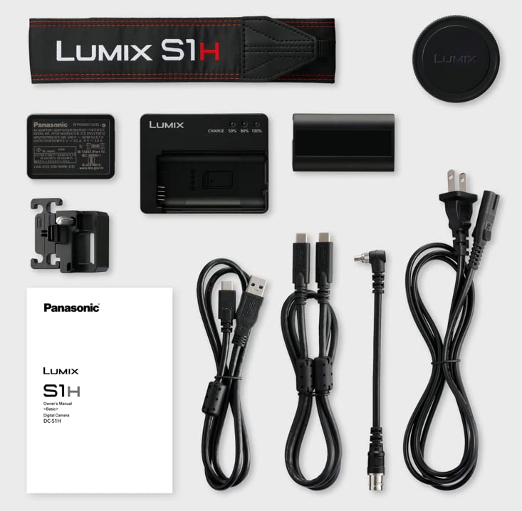 Panasonic Lumix DC-S1HE-K Cámara Sin Espejo, Grabación De Vídeo 6K con Pantalla Abatible (Captura De Imagen Completa, Grabación Interna 4:2:2 De 10 bits, Sólo Cuerpo De Cámara, Negro)