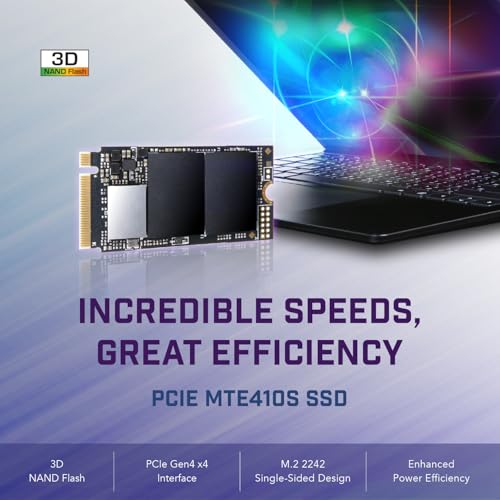 Transcend 1TB M.2 NVMe SSD 2242 PCIe Gen4x4 MTE410S Máx. Lectura/Escritura: 5,000 MB/s/4,300 MB/s TS1TMTE410S