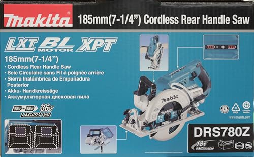 Makita DRS780Z 18Vx2 (36V) LXT Sierra de mango trasero de 7 1/4 pulgadas (solo taburete)(sin batería, sin cargador)