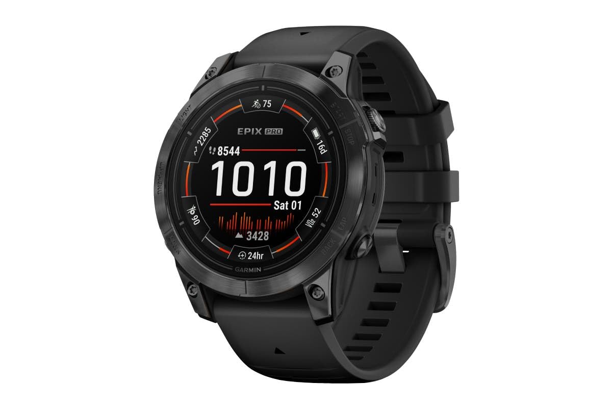 Garmin Epix (Gen 2) Pro 47mm - Reloj de alto rendimiento GPS multideporte con Pantalla táctil AMOLED, Linterna LED, Frecuencia cardíaca, Mapas y hasta 16 días de autonomía, Negro