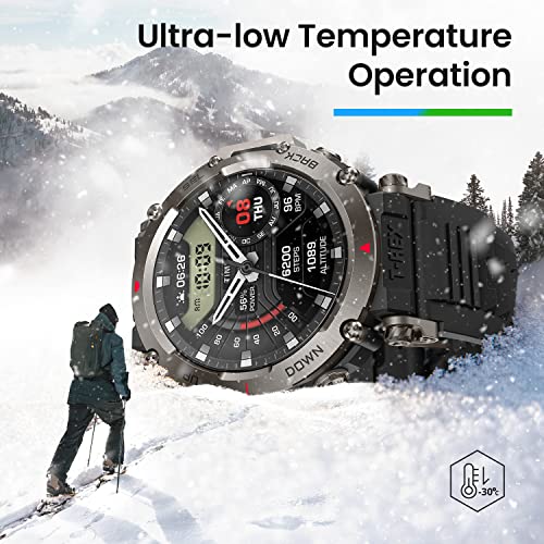 Amazfit T-Rex Ultra 47mm SmartWatch Reloj Deportivo Premium Multideporte con GPS Navegación en Tiempo Real Ejercicio de Fuerza 160+ Modos Deportivos Frecuencia cardíaca Monitoreo SpO2