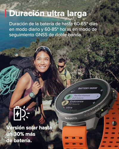 SUUNTO Vertical Reloj Deportivo - Smartwatch GPS, GPS de Doble Frecuencia, Mapas sin Conexión Gratuitos, Autonomía de hasta 50 Días, Carcasa Resistente Militarmente, Resistente al Agua hasta 100m
