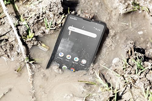 Sonim XP10 5G Smartphone (6/128 GB, Micro-SD, 5000 mAh, Pantalla Gorilla Glass de 5,5", cámara de 50 MP, IP68, IPX9K, MIL-SSTD-810H, Doble SIM) Incl. Soporte para móvil, Negro