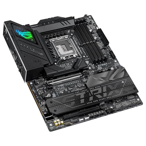 ASUS ROG Strix B860-F Gaming WiFi, Placa Base ATX, preparada para PCs con IA Avanzada, 16+1+2+1 etapas de Potencia, Ranuras DDR5, PCIe 5.0, Cuatro Ranuras M.2, WiFi 7, iluminación Aura Sync RGB