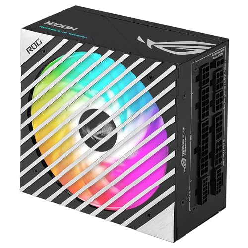 ASUS ROG Loki SFX-L 1200W Titanium - Fuente de alimentación Totalmente Modular, 80+ Titanium, Ventilador ARGB PWM de 120 mm, Aura Sync, Compatible con ATX 3.0, Compatible con PCIe 5.0