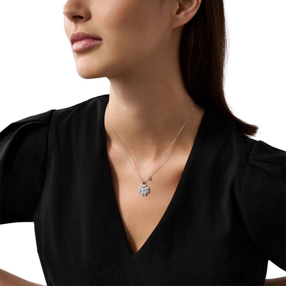 Emporio Armani Collar de plata de ley con cierre de langosta para mujer