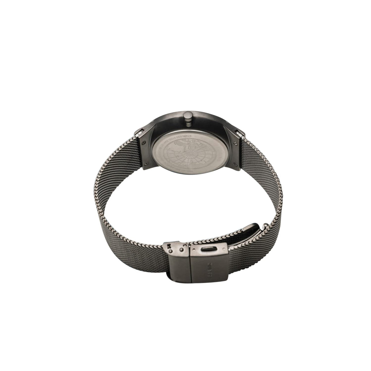 BERING 35040-367 Reloj de cuarzo para hombre con caja de acero inoxidable de 40 mm con acabado en oro rosa y esfera azul, correa milanesa, cristal de zafiro y resistencia al agua de 5 ATM