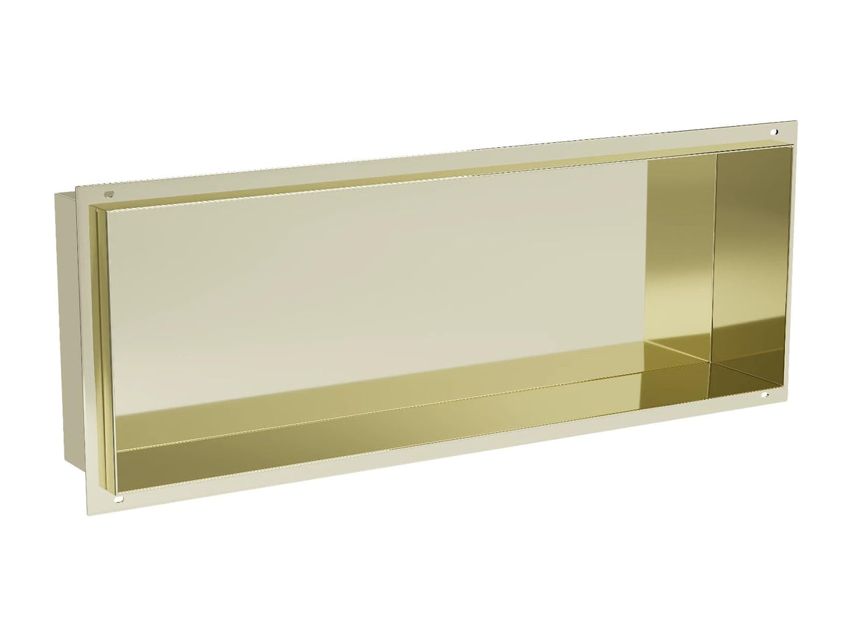 Mexen Estante Empotrado sin Collar 60x20 cm de Acero Inoxidable X-Wall-NR - Oro - 1951602010