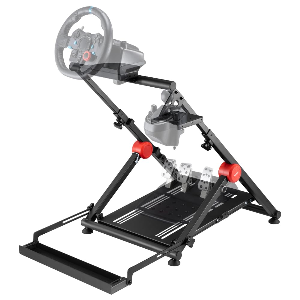 WHEEL STAND GT PRO - Soporte universal para el volante, los platos y las bielas y la caja de cambios compatible con todos los productos Logitech, Thrustmaster y Fanatec.