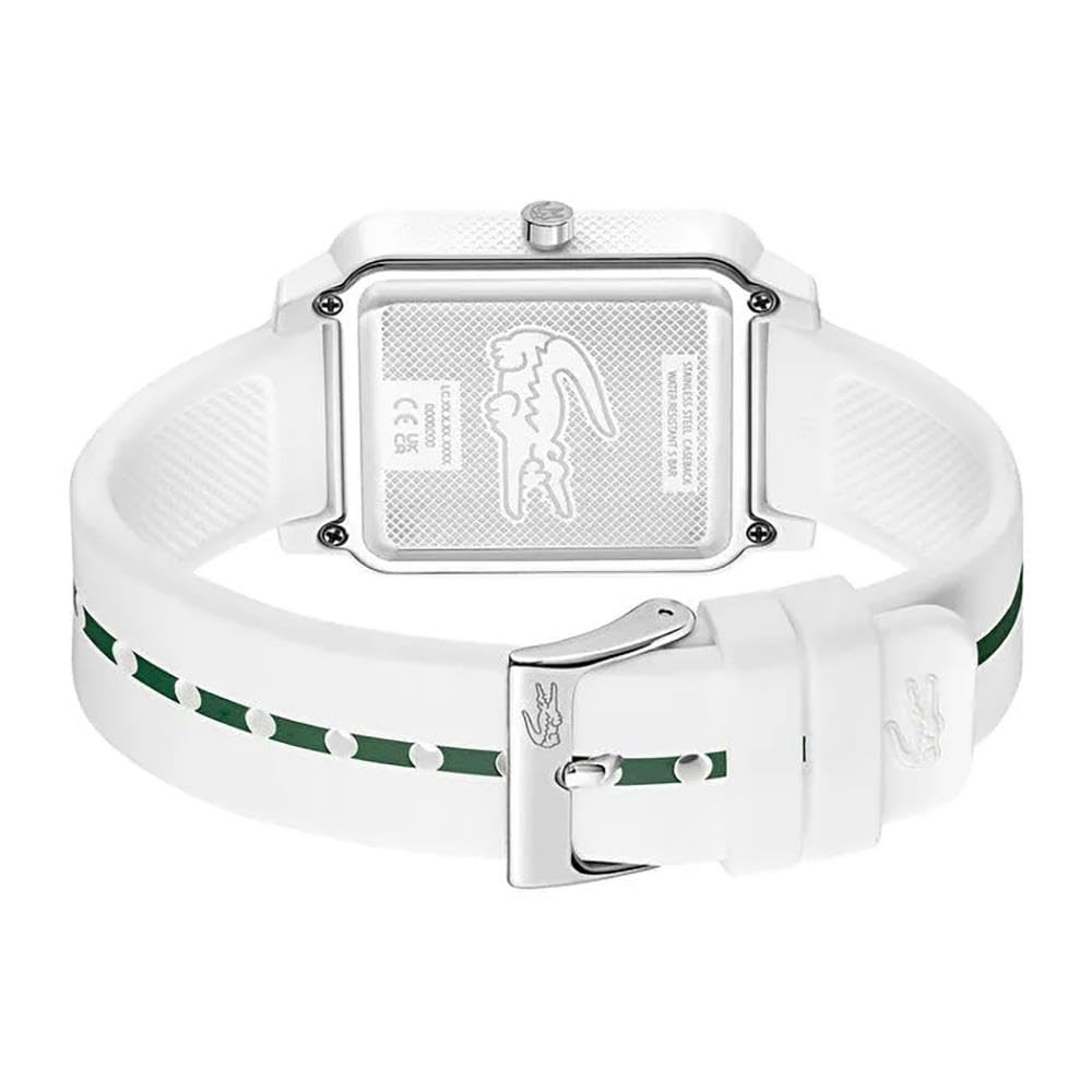 Lacoste Reloj Analógico de Cuarzo para Hombre Colección LACOSTE.12.12 Studio con Correa de Silicona Blanca - 2011251