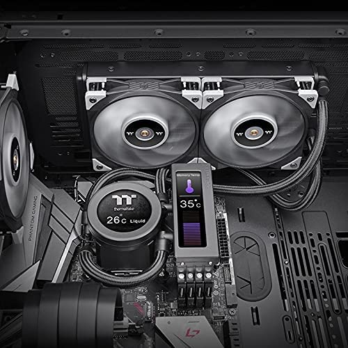 Thermaltake Floe RC Ultra 240 CPU & Memory AIO Liquid Cooler/All-In-One Liquid Cooler/LCD Display/Wasserkühlung/Gif Dateien / 2 * 12cm Lüfter
