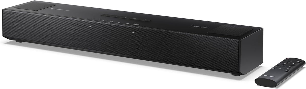 Sharp HT-SB700 Barra de Sonido Compacta 2.0.2, Dolby Atmos, Bluetooth con HDMI eARC/CEC, Potencia Total de 140 W, 52 cm, Color Negro