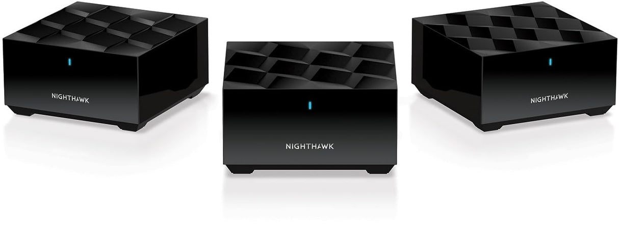 NETGEAR Nighthawk Sistema Mesh WiFi 6 MK73S - Router AX3000 con 2 satélites Extensores, Cobertura de hasta 400 m2 y más de 35 Dispositivos