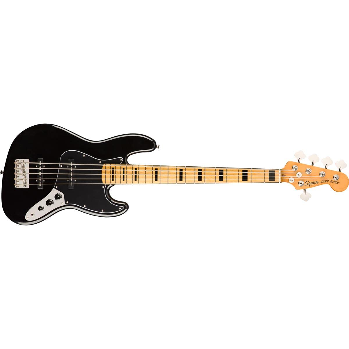 Squier by Fender Classic Vibe años '70 Jazz Bass V, Bajo Eléctrico, Diapasón de Arce, Negro