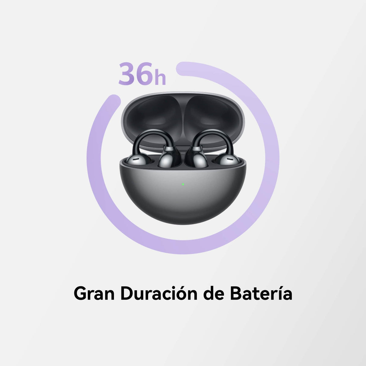 HUAWEI FreeClip,Auriculares Inalámbricos Bluetooth,Clip Innovador,Open-Ear,Gran Duración de Batería,Cancelación de Ruido en Llamadas por IA,Resistencia IP54 al Polvo y a Salpicaduras de Agua,Negro
