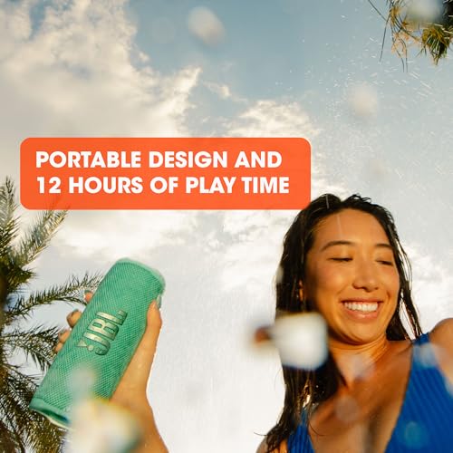 JBL Altavoz Bluetooth portátil Flip 6 Altavoz resistente al agua y al polvo IPX67, compatible con JBL PartyBoost, hasta 12h de batería, rojo