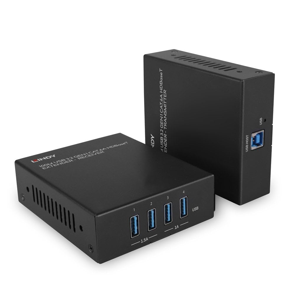 LINDY Extender 43410 USB 3.2 Gen 1 Cat.6A HDBaseT, 100 m